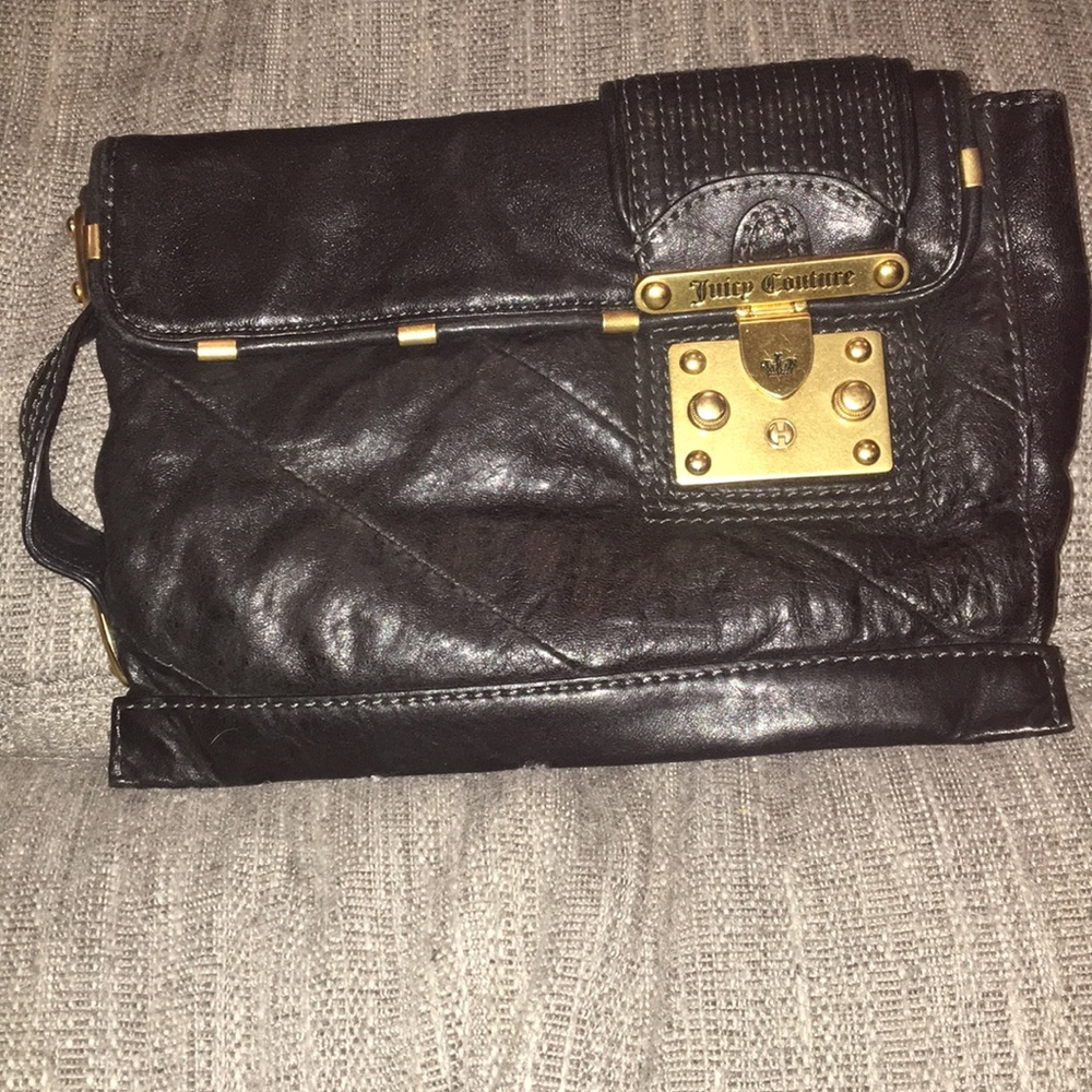 Juicy couture leather clutch